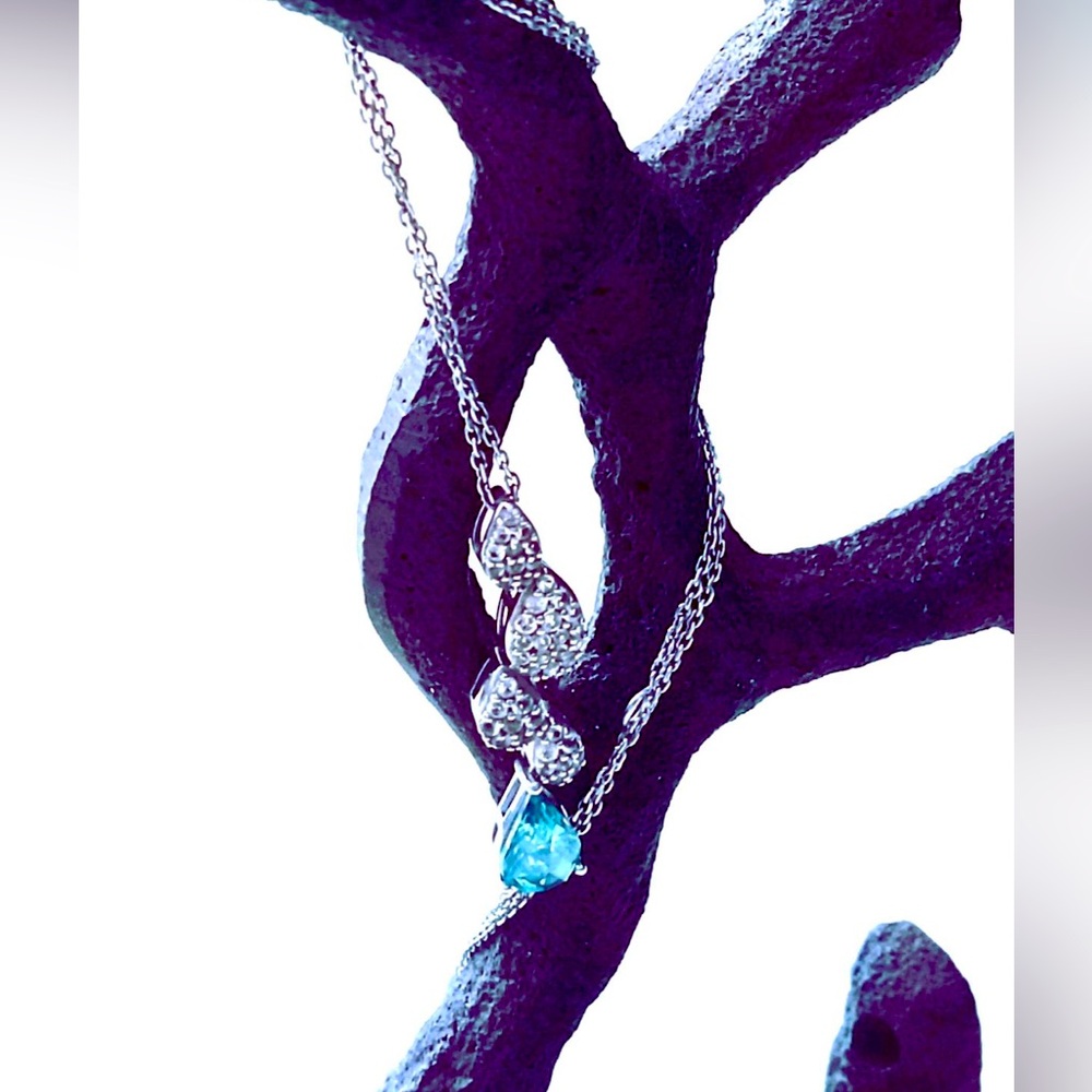 Diamond and gemstone necklace